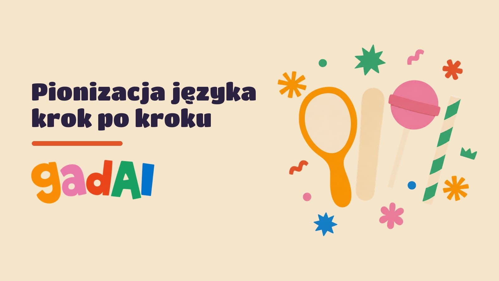 Wycinankowe lusterko, szpatułka, lizak i papierowa słomka, czyli pomoce do ćwiczeń pionizacji języka